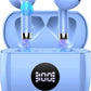 Wireless Earbuds Bluetooth 5.4 , Ear Buds LED Power Display Headphones 6D Stereo, Bluetooth Earbuds in-Ear Noise Cancelling Mic, 40H Playback Mini Case IP7 Waterproof Sports Earphones for Android iOS