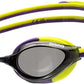 ARENA Unisex Python Racing Swim Goggles for Men and Women Anti-Fog No Leak Max Comfort Dual Strap, Mirror/Non-Mirror Lens