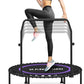 Kanchimi 550 LBS Foldable Mini Trampoline, 40" Fitness Trampoline Without armrests/U Shape Adjustable Foam Handle, Stable&Quiet Exercise Rebounder for Adults Indoor/Outdoor Workout