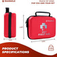 Dog First Aid Kit, Pet First Aid Supplies for Treat Dogs & Cats in an Emergency, Ideal for Use at Home, Outdoors, Traveling
