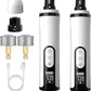 Upgrade Heusom Groom Pro Nail Grinder Cordless with LED Light & 3 Speeds, Dog Cat Nail Trimmer 2000mAh Long-Lasting Battery for Thick Nails for Dogs and Cats (2 Pc+2 Heads)