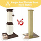 AGYM Cat Scratching Post, 32 Inch Cat Scratch Post for Cats and Kittens, Protect Your Furniture and Exercise Cats, Nature Sisal Modern Cat Scratcher for Indoor Cats, Brown