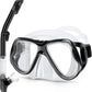 Greatever Dry Snorkel Set,Panoramic Wide View,Anti-Fog Scuba Diving Mask,Professional Snorkeling Gear