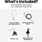 Forever Stick - The Unbreakable Cat Toy Wand, Extra Long Durable Interactive Cat Toy for Indoor Cats, Feather Kitten Toys for Bored Indoor Adult Cats, Bird Teaser Cat Accessories Enrichment