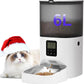 Automatic Cat Feeder, 6L Cat Food Dispenser with 10s Voice Recorder, Pet Feeder up to 8 Meals per Day, Timed Feeder with Dry Food Sealed Ring (Jade White, 6L)