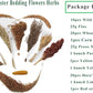 Natural Hamster Bedding - Flowers, Herbs, Sprays, Treat Cereal Grain for Cage Habitat Enclosure Decor - Hamster Chews for Dwarf Syrian Gerbils, Mice, Rat Forage - Pet Accessories