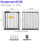 Extra Wide 57.5-62 Inch Large Baby Gates for Stairs, Doorways - No Drilling, Pressure Mounted Pet Gates for Kids & Dogs