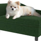 PawHut Luxury Fancy Dog Couch with Hidden Storage, Small Dog Sofa Bed with 2" Soft Foam, Modern Pet Furniture for Puppies & Little Breeds, Green