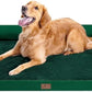 Orthopedic Large Dog Bed Washable, Orthopedic Emerald Dog Beds with Egg Foam Support, Removable, Machine Washable Plush Cover and Non-Slip Bottom for Extra Large Dogs