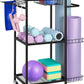 Weight Rack Stand Small Gym Rack Yoga Rack Workout Equipment Storage Cart for Weights, Dumbbells, Yoga Mats, Kettlebells, Foam Rollers, and Resistance Bands