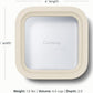 Caraway 2pc Glass Food Storage Set - 4.4 Cup Food Containers (2) - Ceramic Coated - Non Toxic, Non Stick Lunch with Lids - Dishwasher, Oven, & Microwave Safe - Cream