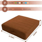 MeMoreCool Square Floor Pillow Seating for Adults Kids, Large Meditation Cushion Floor Pillow with Thick Foam & Soft Tufted Cover, Washable Big Pillow Seat Floor Cushion for Sitting Yoga 24" Coffee