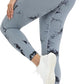 DIBAOLONG Womens High Waist Yoga Pants Cutout Ripped Tummy Control Workout Running Yoga Skinny Leggings