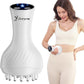 3-in-1 Handheld Lymphatic Drainage Massager with Red Light, Heat & Vibration - Cordless Anti Cellulite Massage Tool for Body Relaxation, 3 Modes & 9 Speeds for Belly, Legs, Thighs