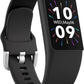 FITVII Looki-mini Fitness Trackers, Slim AMOLED Fitness Watch 2025 with 24/7 Heart Rate, Blood Pressure, Blood Oxygen, Stress Monitor, Step Calorie Counter, IP68 Waterproof Smart Watch for Women Men