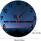 Generic Custom Wall Clock Personalized Picture Hanging Time Clocks Silent Non Ticking Round Decoration for Kitchen Wedding Friend Family Lover, 12x12Inch