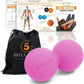 5BILLION Peanut Massage Ball - Double Lacrosse Massage Ball & Mobility Ball for Physical Therapy, Deep Tissue Massage Tool for Myofascial Release, Muscle Relaxer, Pink