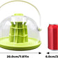 Round Transparent Snail Terrarium Kit, Portable Plastic Habitat with Air Vents & Removable Base, Breeding Box for Snails, Beetles, Spiders, Ladybugs & Small Insects