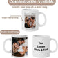 Custom Photo & Text Mug Add Personalized Text, Upload Your Image Personalized 11.5oz Mug Choose From Various Designs The Suitable Gift for Parents (C02 TEXT & PHOTO)