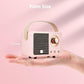 Retro Bluetooth Speaker, Wireless Vintage Small Speaker, Hands-Free Call,400mA Battery,TF Card,Aux Line, Portable Speaker for iOS Android Smartphone Home Office Gift Ideas Pink