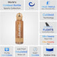 Coldest Insulated Water Bottle with Straw Lid - Stainless Steel Metal Insulated Bottle for Men & Women (Executive Wood, 40 oz)