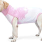 Dog Onesie Suit for Medium Large Dogs Recovery Suit Tie Dye Pajamasfor Abdominal Wounds,Shedding, Prevent Licking L Pink2