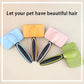 Self cleaning slicker brush for dogs and cats, skin-friendly grooming cat brush, easy-to-clean dog hair brush, depilatory brush, hair brush puppy brush, pet cleaning accessories (Yellow)