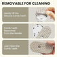 Cat Steam Brush for Shedding, Pet Steam Brush for Cats and Dog, 4 in 1 Rechargeable Cat Hair Brush, Spray Anti-Static, Massage, Cleaning, Shedding & Combing All In One, for Long & Short Haired Pets!
