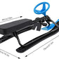 Snow Racer Sled for Kids, Dual Brakes Snowmobile Sled Ski with Steering Wheel, Snow Sledge for Skiing, Ice Skating, Sand Skating, Single Rider 45 x 20 x 15 inches