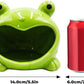 Reptile Tank Accessories – Ceramic Cartoon Frog Hideout with Open-Mouth Entrance, Cute Habitat Shelter for Hermit Crabs, Tortoises, Geckos, Tarantulas & Small Reptiles