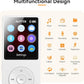 AGPTEK A02 MP3 Player with Bluetooth 5.3, 1.8 inch Screen Portable Music Player with Speaker, FM Radio, Voice Recorder, Supports Expanded Up to 128GB(White, 64GB)