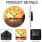 Generic Custom Wall Clock Personalized Clocks with Photo Text Logo Silent Non Ticking Round Decoration for Kitchen Creative, 10inch-25cm