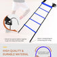 GHB Agility Ladder,Football Training Equipment Set,4 Agility Hurdles, 20 feet12 Rungs Speed Ladder,12 Disc Cones,Resistance Parachute, Jump Rope, 5 Resistance Bands