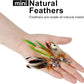 TTcat Cat Feather Wand Toys,Retractable Wand Toy with 3 Mini Insect Refills, Transparent Carbon Wire,Interactive Cat Toy Kitten Toy for Indoor Cats to Play Chase Exercis