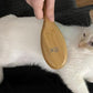 ClumsyPets Dog & Cat Ball Pin Slicker Grooming Brush with Bamboo Handle for Pets Massage Bath and Removes Mats Loose Fur Hairs