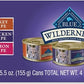 Blue Buffalo Wilderness High Protein, Natural Adult Pate Wet Cat Food Variety Pack, Chicken, Salmon, Turkey 5.5-oz can (12 count - 4 of Each Flavor)