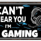 Game Room Sign Gamer Room Wall Decor Can't Hear You, I'm Gaming Signs Funny Gamer Tin Sign Gaming Decor For Boys Bedroom Teen Boy Room Decor Gaming Posters Gifts 8x12 Inches
