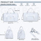 FIORETTO Womens Gym Tote Duffle Bag with Wet Pocket & Shoe Compartment, Sports Duffel Overnight Weekender Hospital Workout Carry on Bag for Girls, Ideal for Travel, Swimming, Dance, Ballet Grey