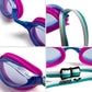 ARENA Unisex Python Racing Swim Goggles for Men and Women Anti-Fog No Leak Max Comfort Dual Strap, Mirror/Non-Mirror Lens