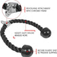 Yes4All Tricep Press Down Cable Machine Attachment Set, LAT Pulldown Attachment, Cable Machine Accessories for Home Gym