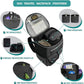 PetAmi Dog Travel Bag Backpack, Airline Approved Dog Bags for Traveling, Puppy Diaper Bag Supplies, Pet Camping Essentials Hiking Accessories Dog Mom Gift, Food Container, Collapsible Bowls, Dark Gray