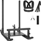 VEVOR Weight Sled, Steel Power Sled, Fitness Strength Training Sleds for Athletic Exercise Speed Improvement, Workout Fitness Equipment with Handle, Compatible with 1/2 in Weight Plates, Black