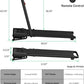 Walking Pad Treadmill, 12% 5-Level Auto Incline, 2-in-1 Under Desk Foldable w/Remote Control, 12 HIIT Mode, 265 Lbs, 7.6 MPH Max, Portable Treadmill for Office Home, No Tablet Stand