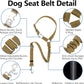 Plutus Pet Dog Seat Belt for Car Headrest, Reflective and Adjustable Restraint with Elastic Bungee for Safety, Vehicle Seatbelt Harness for Small Medium Large Dogs and Cats