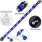 Personalized Breakaway Cat Collars Glow-in-The-Dark with ID Tag, Bell - Safety Quick - Release, Customizable for Female Male Kittens & Cats (Navy)