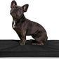 K9 Ballistics Tough Ripstop Orthopedic Dog Crate Bed - Durable Pad with Washable Cover, for Wire Crates, Tie-Downs Included, Size: Small 29"x18", Obsidian Black