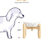 Ceramic Elevated Slow Feeder Dog Bowl - 0.6 Cup Puzzle Feeder with Wooden Stand for Small Breeds, White Pet Dish