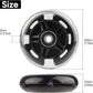 8pcs Inline Skate Wheels Led Light-Up Wheels 64/70/72/76/80mm w/Bushings 85-88A for Kids and Youth Beginners Children's Inline Skates Indoor/Outdoor Use (Black, 80mm)