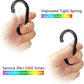 sprookber 3.2 Inch Aluminum Carabiner Clips D Ring, Caribeaner Spring Snap Hook with Keychain for Camping, Hiking, Gym & Outdoor Gear, Set of 10