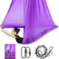 Aerial Yoga Hammock L:5M W:2.8M 5.5 Yards Aerial Pilates Silk Yoga Swing Set with 2000 Ibs Load Include Daisy Chain, Pose Guide